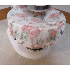 Kitchenaid Bowl Cover, Reversible Bees and Pink Roses Mixer Bowl Cover